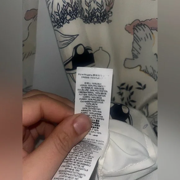 EUC Tory Burch Cora Floral Silk Shirt Dress size 2 - Picture 9 of 10